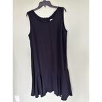 Vtg 90’s Slip Dress sz 14 Witchy Grunge Emo Whimsigoth Ruffle Hem Black Photo 1