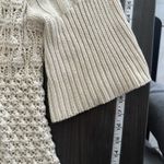 Apt. 9 Vintage Fisherman Quiet Luxury Sweater Cream‎ Coastalcore Cable Knit Y2K Women M Photo 3