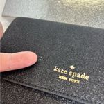 Kate Spade  Black Shimmy Gitter Fabric Boxed Mini Crossbody Purse Chain Strap Photo 3