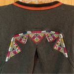 Free People  Around the World Wrap Front Embroidered Tank‎ Top in Black Combo XS Photo 12