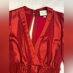 Alexis  Salomo V-neck Geo Striped Pleated Maxi Dress Photo 9