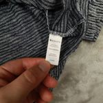 Athleta Blue Breezy Stripe Long Sleeve Back Cut Out Shirt Athletic size Small Photo 5