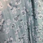 Wintersilks 100% Silk Sleeveless Kimono Topper Vest 2x/3x Light Blue Floral Photo 1