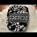 Vera Bradley  Black & White Quilted Cosmetic Bag Photo 1