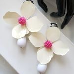 ZARA New!  Big Flower Earrings Photo 0