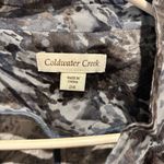 Coldwater Creek  Jacket Women's Size‎ 24 Blue Multi Tie Waist Pockets Jacket NWT Photo 3