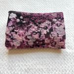 Ann Taylor NWOT 100% Wool Scarf Wrap Shawl 78"x25" Purple Abstract Luxury Money Photo 3