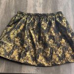 Lucca Couture  Gold and Black Mini Skirt Photo 0