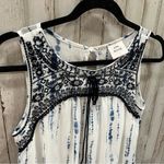 Knox Rose Blue Tie Dye Chiffon Mini Shift Dress Boho Photo 1