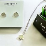 Kate Spade New Everyday Spade Pendant Necklace in Silver with Tag Photo 3