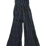 Saltwater Luxe Black Floral Jumpsuit Romper Flowy Boho Size Small Women's Photo 7