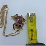 New reddish&pink frog rhinestone fashion necklace Photo 7