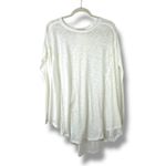 Free People We The Free Aria Trapeze White Boho Drapey Asymmetric Crewneck Top Photo 1