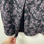 Talbots VTG 90s Sz 10 Black & Purple Floral Maxi Dress Whimsy Goth Cottagecore Photo 7