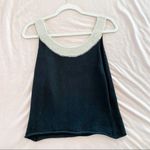 margaret o'leary Margaret O’Leary Knit Sleeveless Blouse in Black and Cream Medium Photo 5