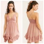 Free People fp one adella rose crochet ruffle mini dress Photo 7