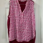 Tresics Femme by Pink V Neck Sleeveless Blouse 3X Photo 0