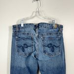 Guess Vintage Y2K Daredevil Boot Cut Dark Wash Low Rise Jeans 30x32 Embroidered Photo 5
