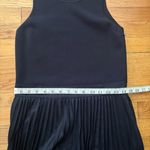 Reiss Navy Pleated MIDI Dress Size small Photo 4