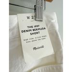 Madewell  | NWT The 1997 Denim Bermuda Short in Pure White | Sz 27 Photo 4