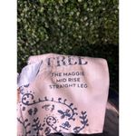 Free People We The Free Jeans Maggie Mid Rise Straight Leg Button Fly Sz 29  Photo 4