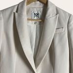Milly Alexa Twill White Single Breasted Blazer Jacket Size 0 Photo 4