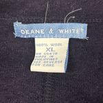 Deane & White Cardigan Sweater Jacket Womens XL Wool Dark Purple Button Front Photo 1