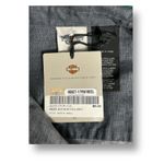 Harley Davidson Gray Knit Woven Military Shirt Long Sleeve Biker Grunge Size XL Photo 9