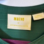 Maeve | Anthropologie Green Button-Up Lightweight Striped Blouse Women’s Size XS Photo 9
