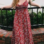 Forever 21 Long Red Summer Maxi Dress Photo 0