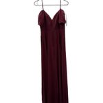 Birdy Grey  Devin Convertible Chiffon Bridesmaid Dress in Cabernet Sz‎ S NEW Photo 5