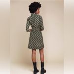 4 Funky Flavours Anthropologie patterned shirt dress sz L FITS Medium sz 8 Green Photo 3