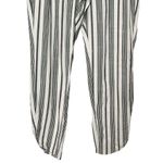 Marine layer Alison Striped Cropped Pants Women’s Size Small Dolphin Hem Casual Photo 4