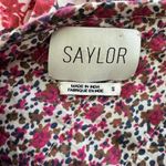 Saylor  floral cotton blend long‎ sleeves blouse size S Photo 2
