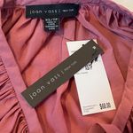 Joan Vass NWT  Peasant Blouse Long Sleeve Pink Bow Accent Pullover Extra Small Photo 4