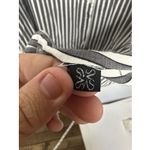 Vera Wang Simply  Women's Dress Shirt Small Vertical Stripe Button Front Blouse Photo 7