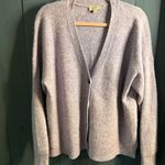Loft  Lilac Lavender Knit Sweater Cardigan | Size XL Photo 5