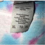 White/Pink/Blue Spiral Tie Dye Shirt Photo 4