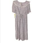 Karin Stevens NWT  90s Floral Maxi Dress 14 Gunne Sax Style Dusty Rose&Periwinkle Photo 5