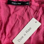 Doe & Rae NWT  Coral Pink Boho Tank Photo 2
