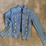 Free People  Denim Blazer Jacket Photo 0