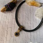 Chico's Vintage Chico’s Leather Cord Egyptian Necklace Photo 4