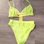 Daisy Neon Yellow Bikini Size Medium Photo 4