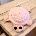Handmade Pink Crochet Turtle Keychain Photo 0