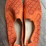 Ilse Jacobsen Denmark Woman's Size 39‎ Orange Slip on Perforated Shoes Photo 0