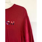 Peloton Small Top Sweatshirt Spell Out Logo Graphic Long Line Hi Lo Long Sleeve Photo 5