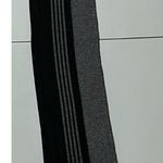 Black Gray Grey Striped Reversible Ski Winter Scarf Shawl Wrap ❄️ Photo 4