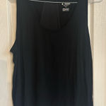 Fourlaps Womens Curve Black Cropped Fitness Workout Tank Top Shirt Size M Photo 0
