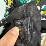 Proenza Schouler  Floral Knot Black Yellow Side Slits Midi Dress Size 6 Photo 11