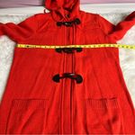 Lauren Ralph Lauren Lamb’s Wool Hooded Sweater Coat Horn Toggle Buttons Wmns XL Photo 7